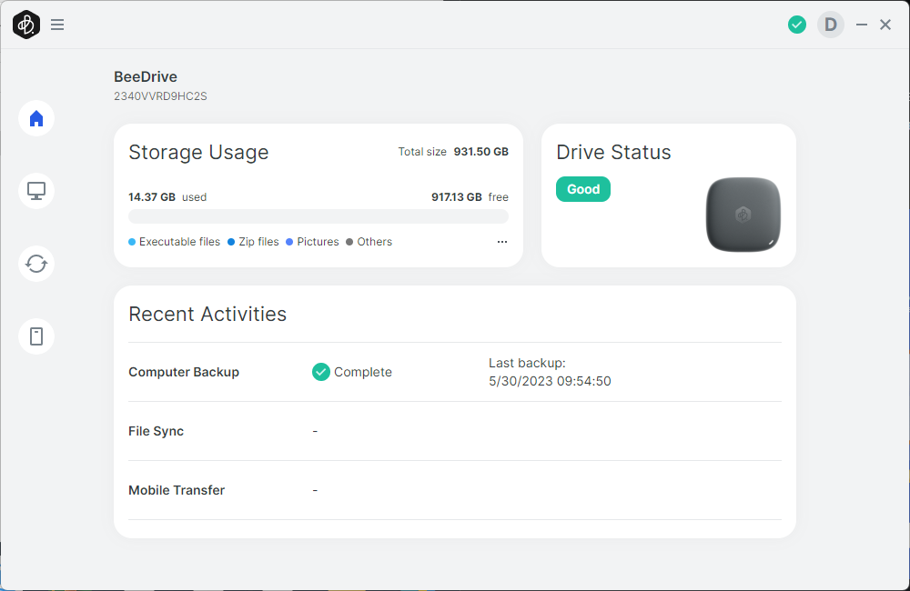 Trải nghiệm Synology BeeDrive: Giải pháp lưu trữ dữ liệu cá nhân nhỏ gọn và độc đáo