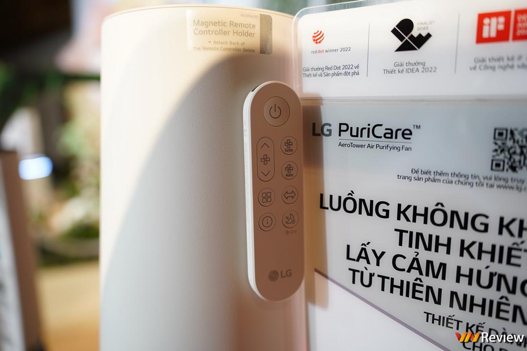 LG PuriCare AeroTower Hit: độc lạ máy lọc không khí kiêm quạt không cánh, lọc được cả formaldehyde