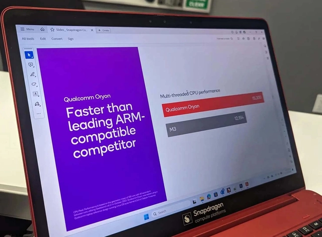 Qualcomm tuyên bố Snapdragon X Elite có hiệu năng vượt 20% so với Apple M3