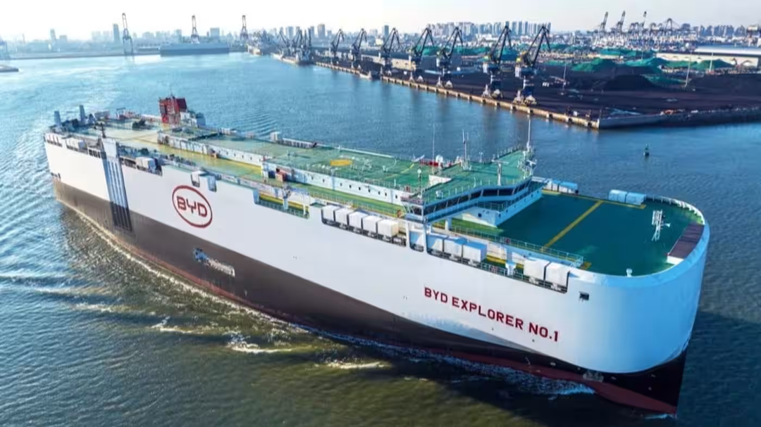 BYD mở rộng đội tàu chuyển chở xe điện xuất khẩu lên 8 chiếc