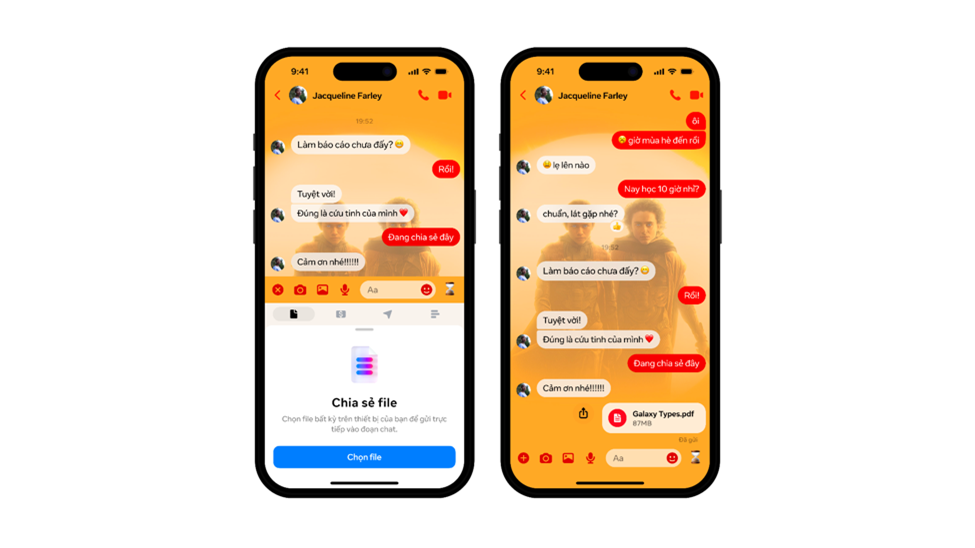 Messenger ra mắt hàng loạt tính năng mới: cho phép gửi ảnh và video chất lượng cao hơn, gửi file tới 100MB, thêm bạn mới bằng mã QR
