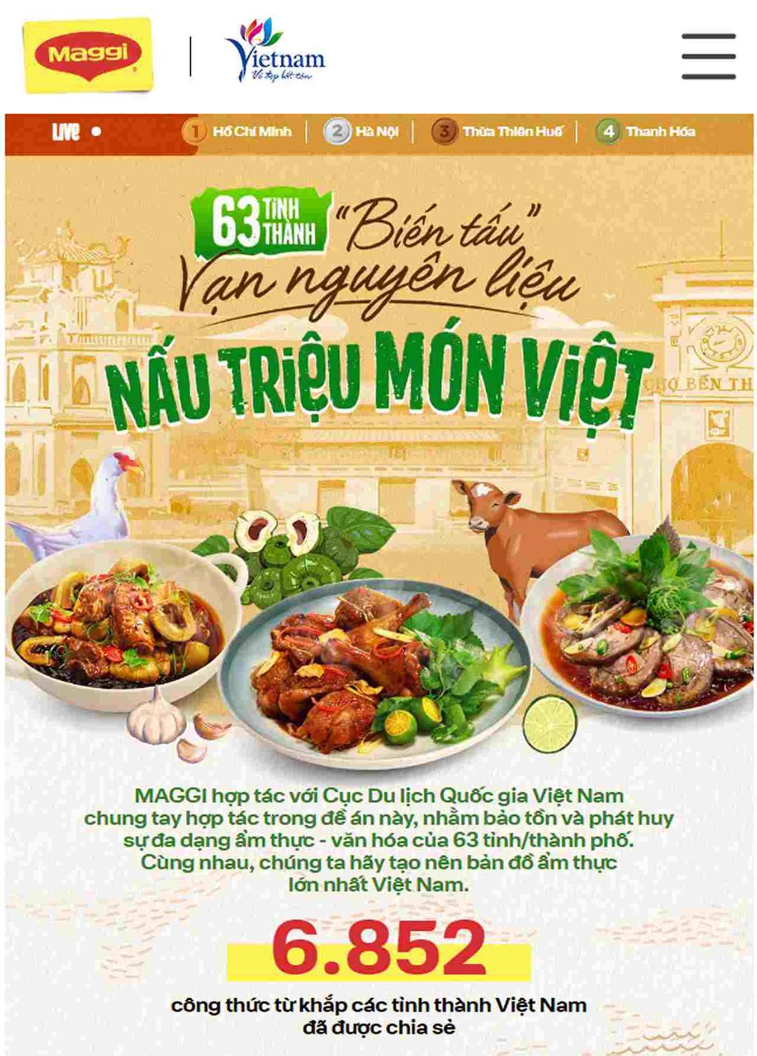 Nestlé-MAGGI và Cục Du lịch Quốc gia Việt Nam phát triển Bản đồ ẩm thực Việt tôn vinh giá trị văn hóa ẩm thực địa phương