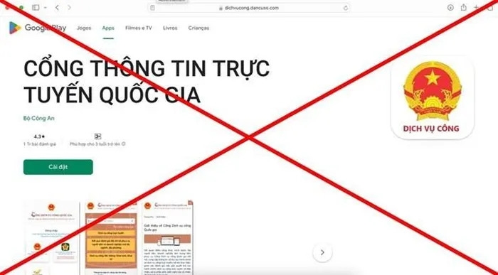 Hàng loạt trang web giả mạo cổng dịch vụ công quốc gia, ngân hàng nhằm lừa đảo người dân