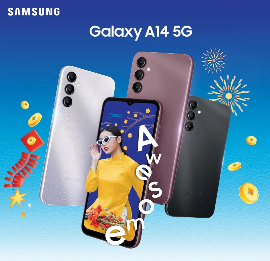 Samsung Galaxy A14 5G ra mắt tại Việt Nam: thiết kế mặt lưng lạ mắt, camera 50 chấm