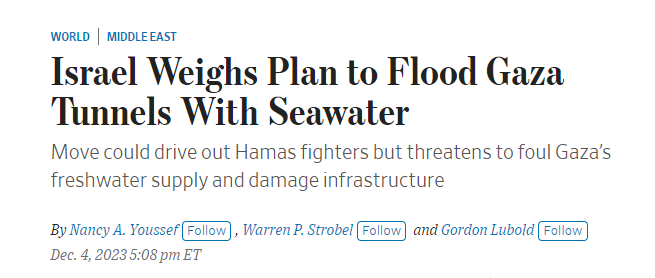 Israel dự định bơm nước biển làm ngập đường hầm của Hamas! Việc thực hiện sẽ khó khăn thế nào? 