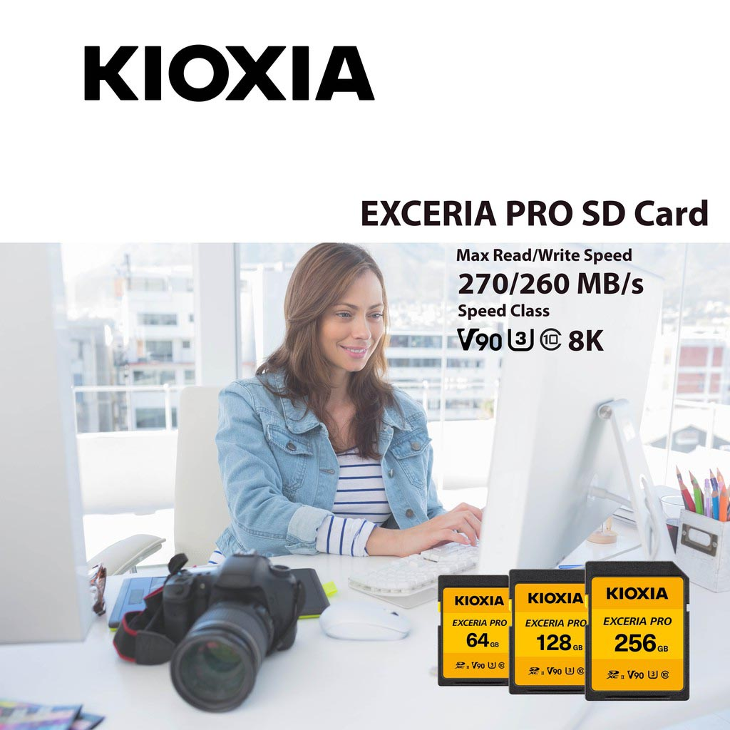 Đọ nhanh hai dòng thẻ nhớ SD cao cấp nhất hiện nay dành cho dân quay chụp chuyên nghiệp: KIOXIA EXCERIA PRO và SanDisk Extreme PRO