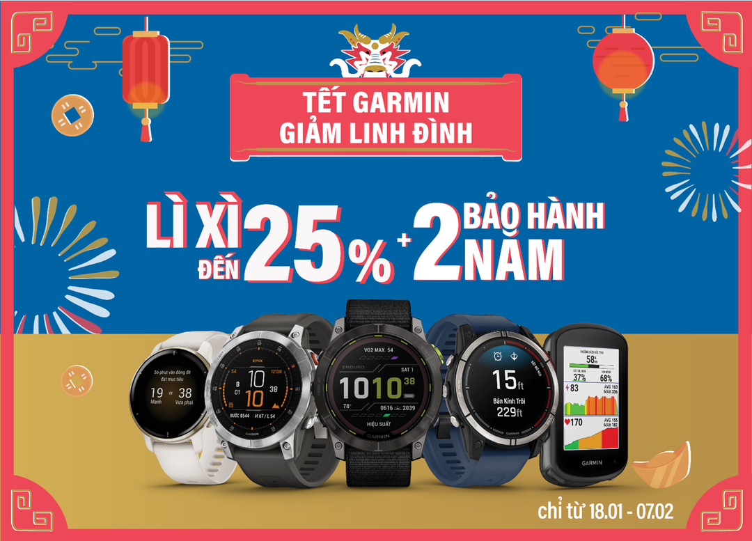 Garmin chính thức tăng gấp đôi thời hạn bảo hành sản phẩm cho người dùng Việt Nam