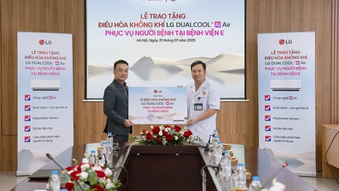 LG Việt Nam tặng loạt điều hòa AI có tính năng lọc khí cho Bệnh viện E
