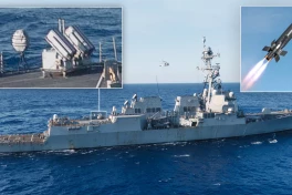 USS Bainbridge lần đầu lộ bệ phóng tên lửa chống UAV Coyote Block 2