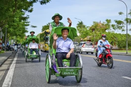Grab bắt đầu thử nghiệm dịch vụ Grab Xích Lô tại Huế