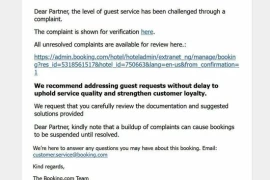 Cảnh báo: Chiêu lừa đảo mới nhắm vào người dùng Booking.com