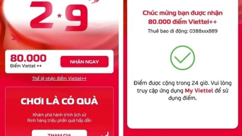 Cách nhận data, phút gọi miễn phí từ Viettel, VinaPhone nhân dịp Quốc khánh 2/9