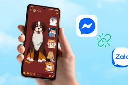 Cách gửi sticker Zalo trên Messenger