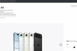 Đã có giá bán iPhone Air tại Việt Nam chính thức từ Apple