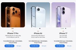 Bảng giá chính hãng của iPhone 17, Air, Pro và Max ở Việt Nam