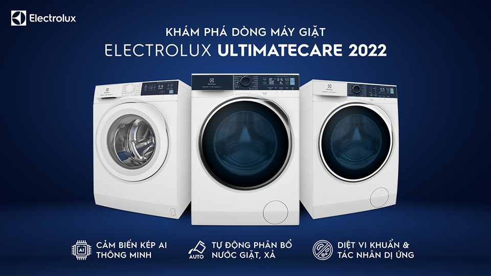 Electrolux ra mắt loạt máy giặt mới ở Việt Nam: tích hợp AI, tự động phân bổ nước giặt xả