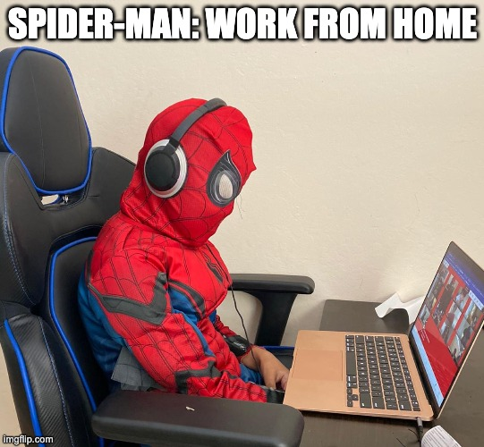 Người nhện khi làm việc ở nhà trông như thế nào?