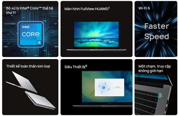 Huawei MateBook D15 có phiên bản mới tại Việt Nam với CPU Intel, thiết kế kim loại, giá 18,99 triệu đồng