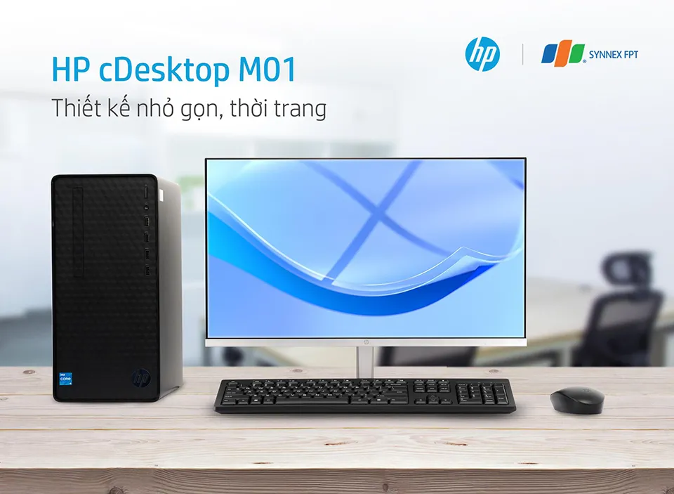 HP M01: Máy tính để bàn cho doanh nghiệp với hiệu năng cao và bền bỉ