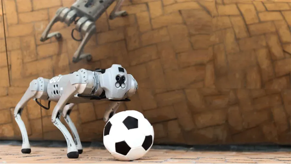 Đây là chú chó robot với khả năng rê bóng không khác gì con người