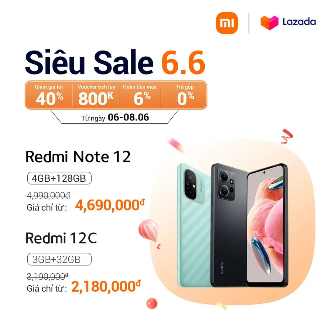 Xiaomi giảm giá tới 40% cho nhiều điện thoại, đồ gia dụng, thiết bị chăm sóc sức khỏe dịp 6/6