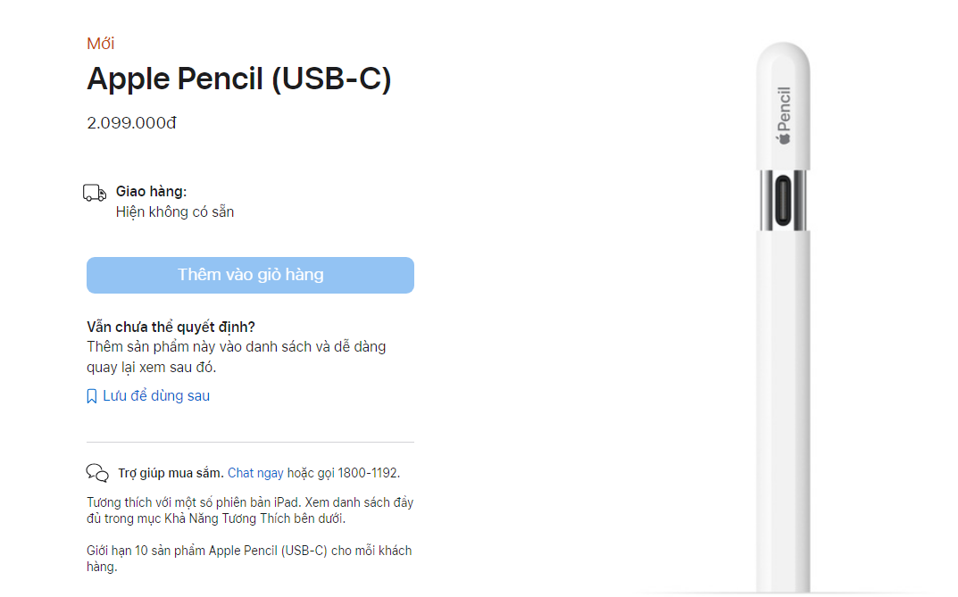 Apple ra mắt bút Apple Pencil giá rẻ dùng cổng sạc USB-C