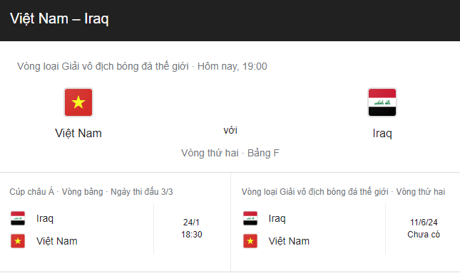 Trực tiếp Việt Nam - Iraq tối nay 21/11 trên sân Mỹ Đình vòng loại World Cup 2026