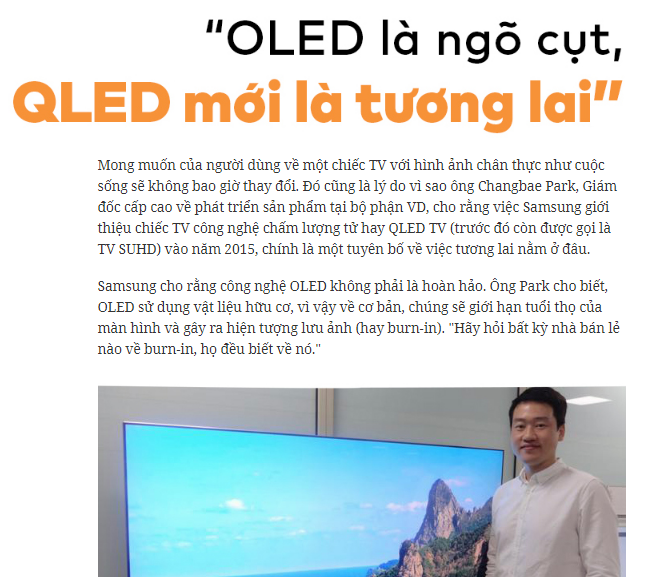 Từng chê “OLED là ngõ cụt,” Samsung vừa phải ký hợp đồng mua hàng triệu panel OLED từ LG