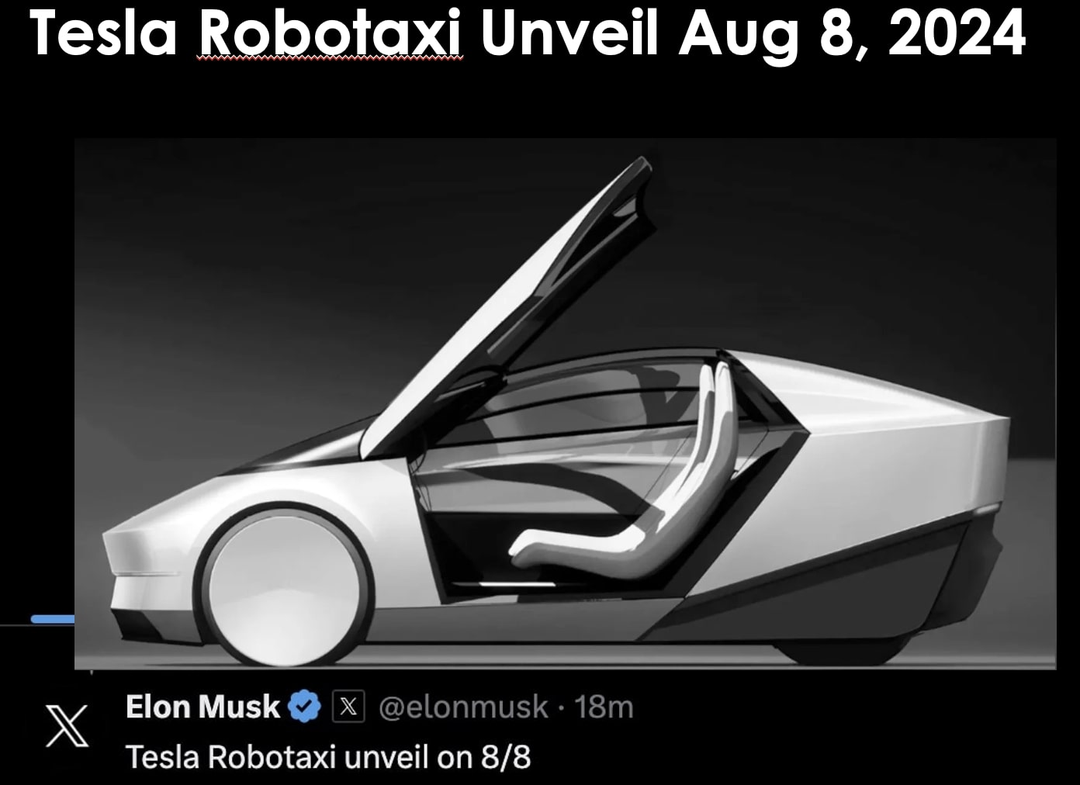 Elon Musk bất ngờ công bố: Tesla sắp ra mắt robotaxi