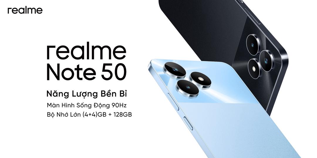 realme tung chiếc Note 50 hoàn toàn mới tại Việt Nam: giá dưới 3 triệu còn nhận thu lại điện thoại 2G cũ