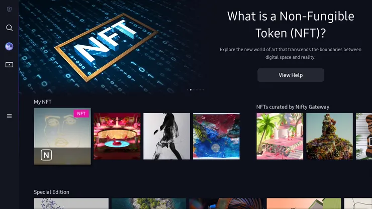 Samsung đưa blockchain NFT lên smart TV