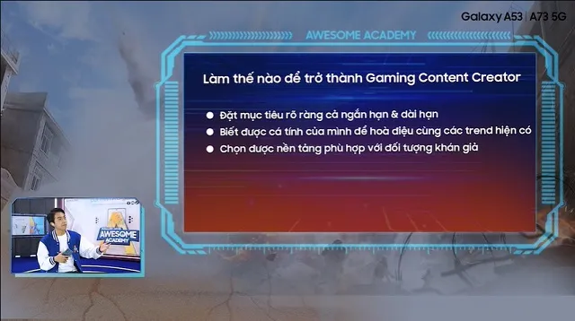 Tập 4 Awesome Academy: Cris Phan chia sẻ kỹ năng sáng nội dung game