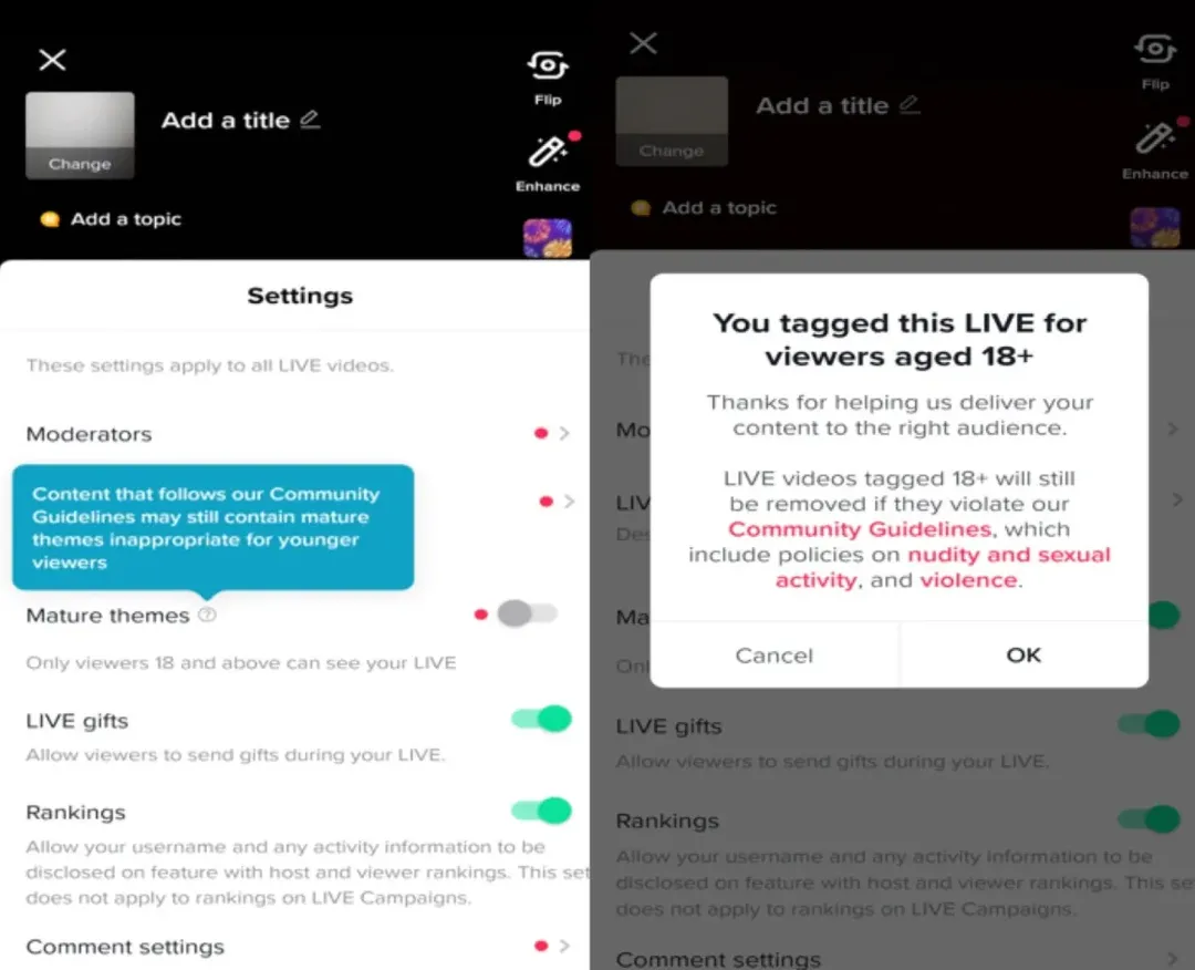 TikTok sắp có tính năng livestream hạn chế người dùng dưới 18 tuổi