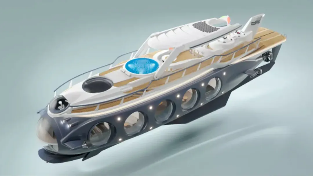 thumbnail - Tròn mắt trước siêu du thuyền 25 triệu USD có thể biến thành tàu ngầm, nặng hơn 1.000 tấn