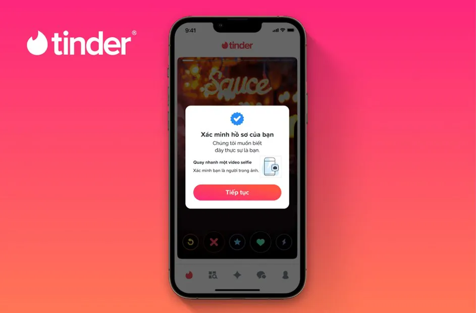 Tinder ra mắt tính năng Xác minh ảnh bằng Video Selfie, cho phép thành viên chỉ trò chuyện với tài khoản đã xác minh