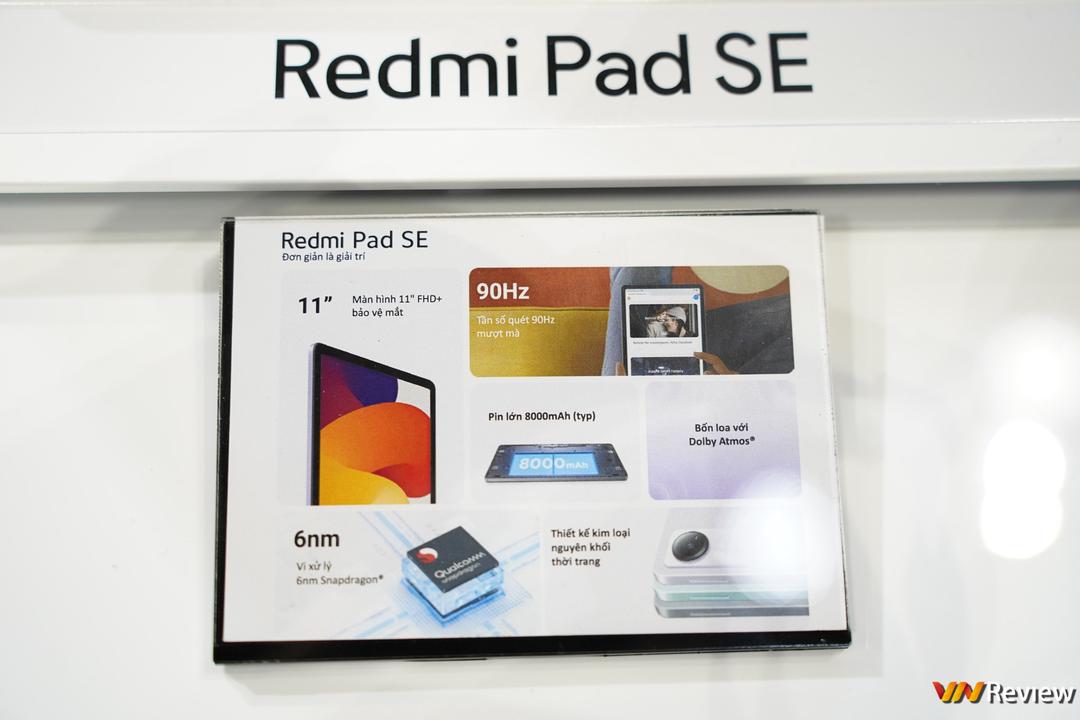 Xiaomi Redmi Pad SE ra mắt tại Việt Nam: thách thức iPad với màn hình lớn, vỏ nhôm nguyên khối, pin “trâu”, giá chưa đến 5 triệu đồng