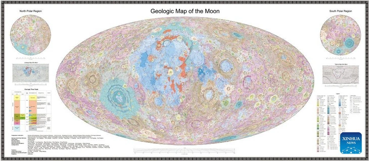 Vượt mặt Mỹ, Trung Quốc tung bản đồ địa chất Mặt Trăng độ chính xác cao đầu tiên trên thế giới