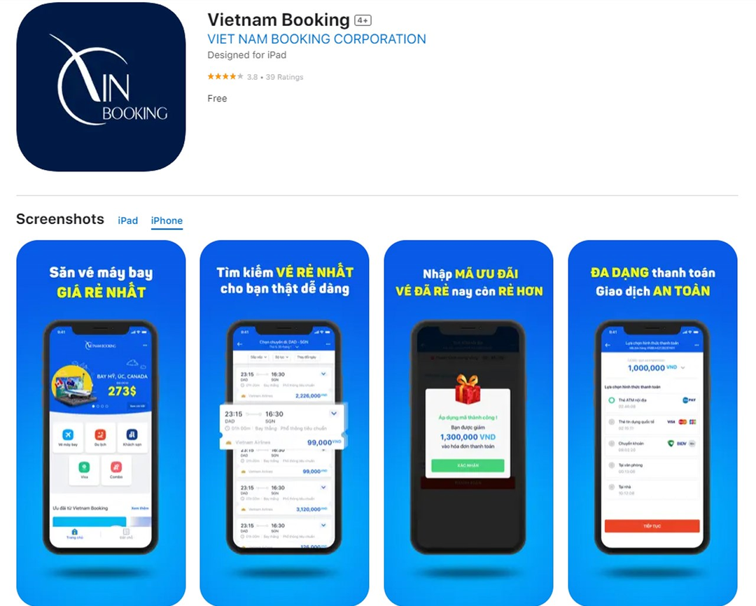 5 ứng dụng đặt vé máy bay giá rẻ nổi tiếng nhất ở Việt Nam hiện nay