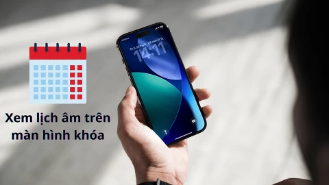 Cách bật lịch âm trên màn hình khóa iPhone
