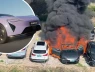 Xe điện mới đi 1.000 km bốc cháy thiêu rụi 7 xe xung quanh