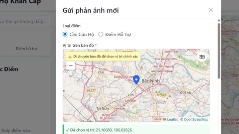 Cách sử dụng bản đồ cứu hộ khẩn cấp tỉnh Bắc Ninh