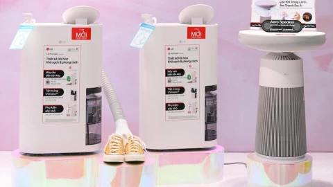 Độc lạ máy lọc không khí kiêm loa Bluetooth cùng máy hút ẩm sấy được giày và quần áo vừa được LG ra mắt tại Việt Nam