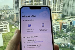 VinaPhone giờ cho đăng ký eSIM qua web và app di động