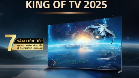 Sony Bravia 8 II lên ngôi “King of TV 2025”, giúp Sony giữ vững ngôi vương 7 năm liên tiếp