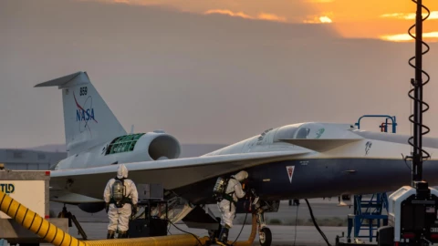 Máy bay siêu thanh X-59 của NASA được vinh danh là “Sản phẩm Made in California 2025 ngầu nhất"