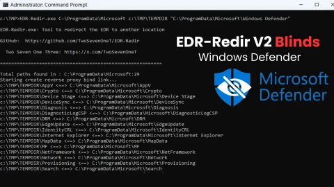 Công cụ EDR-Redir V2: Thách thức mới cho phần mềm chống virus