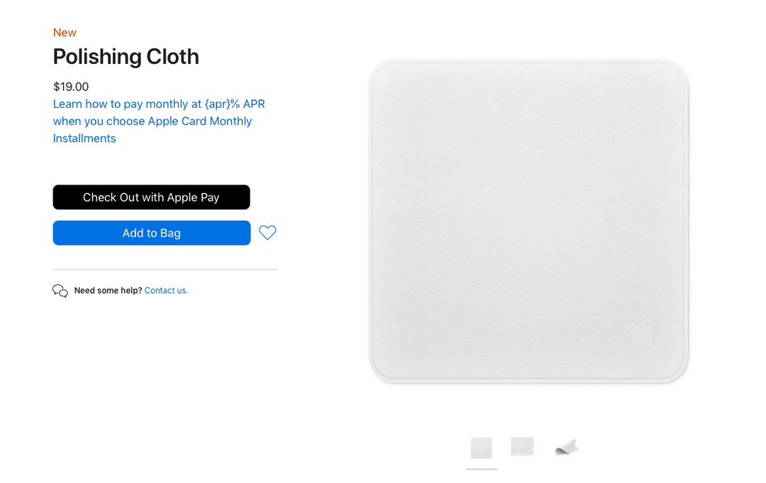 Khăn lau màn hình Apple giá hơn 400.000 đồng, tiền logo là chính?