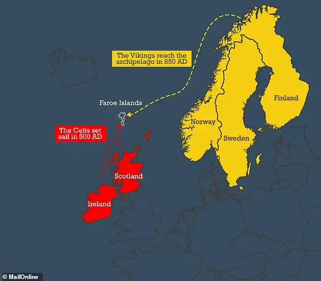 Người Viking không phải cư dân đầu tiên của quần đảo Faroe, mà là người Anh hoặc Ireland