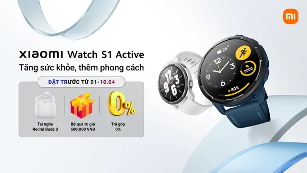 Xiaomi Watch S1 Active chính thức mở bán tại thị trường Việt Nam, giá 4,5 triệu đồng