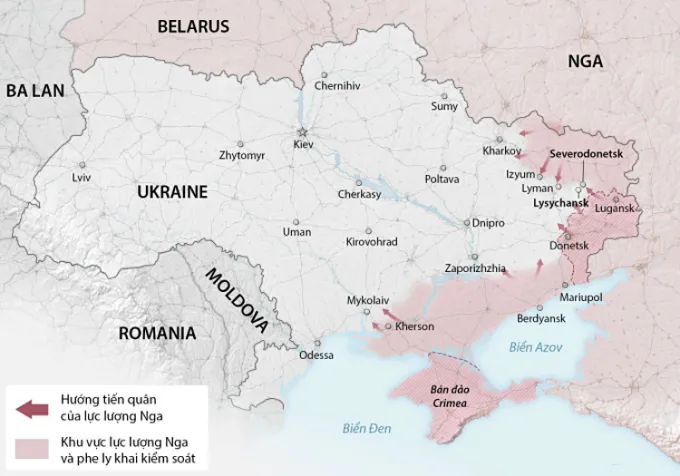 Quân đội Nga đang nhắm Odessa, quyết biến Ukraine thành một quốc gia không giáp biển?